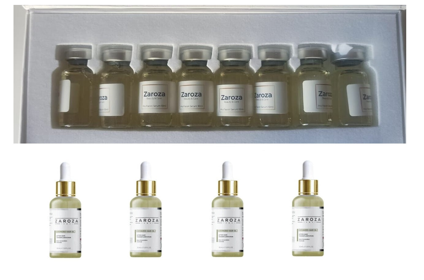 Zaroza Meso Serum Set + 4 LOT Ozonized Hair Oil + 2 Sprey + 1 Donor Area Oil (Special Set)